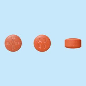 Adalat硝苯地平控释片CR40mg:100片