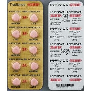 Tradiance 恩格列净/利格列汀复合片BP  100錠 トラディアンス配合錠BP Tradiance Combination Tablets BP 2型糖尿病