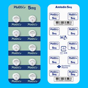 Amlodin氨氯地平片5mg：100粒