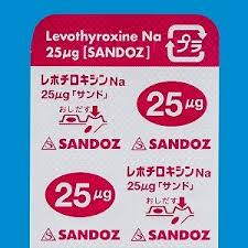 Levithyroxine Na左甲状腺素钠片25μg：100粒